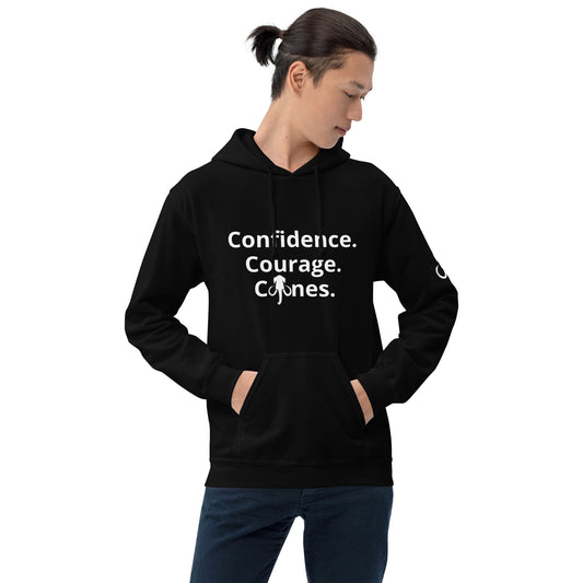 Confidence Courage and Cojones (Unisex Hoodie)
